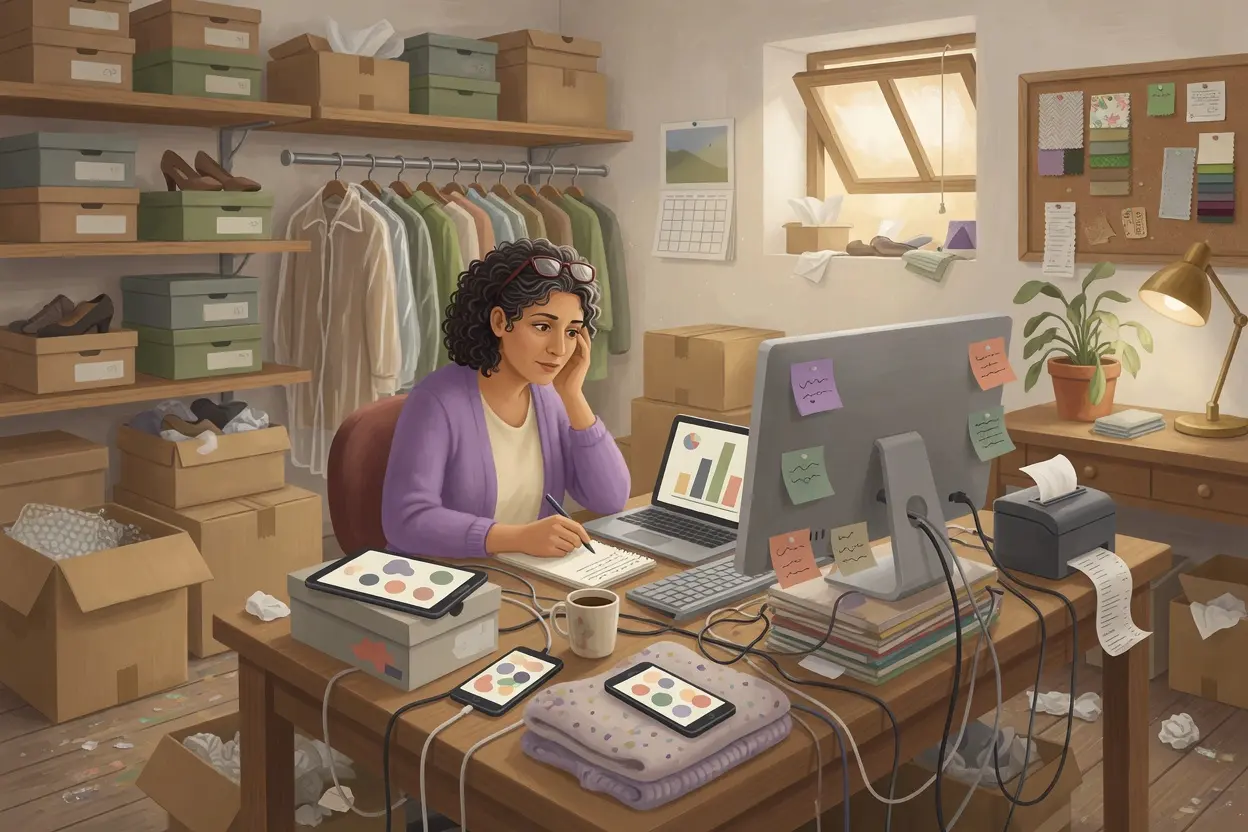 Six disconnected retail tools, each holding a fragment of the same customer